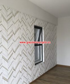 Giấy dán tường phòng ngủ sọc