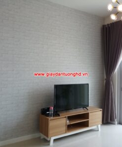 giấy dán tường phòng ngủ giả gạch