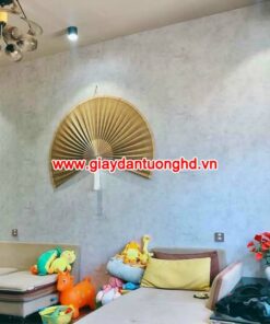 Giấy dán tường phòng ngủ xi măng