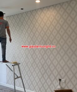 Giấy dán tường phòng ngủ sọc