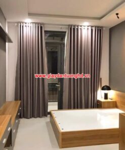 Giấy dán tường phòng ngủ xi măng
