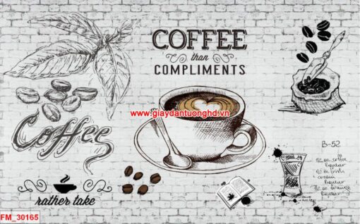 Tranh dán tường cafe trà sữa-FM_30165